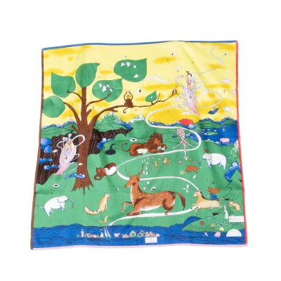 TSUMORI CHISATO Animal Print Cotton Scarf
