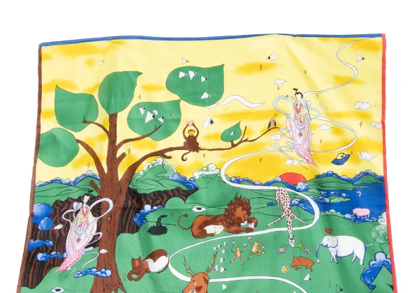 TSUMORI CHISATO Animal Print Cotton Scarf K-165200_002