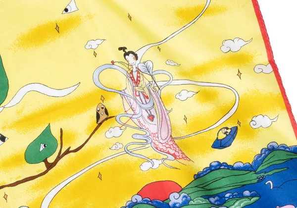 TSUMORI CHISATO Animal Print Cotton Scarf K-165200_003