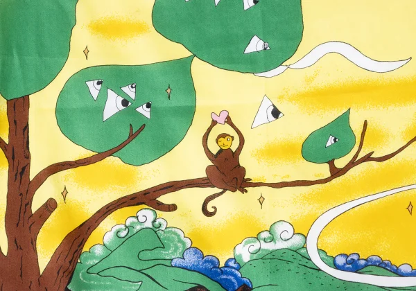 TSUMORI CHISATO Animal Print Cotton Scarf K-165200_004