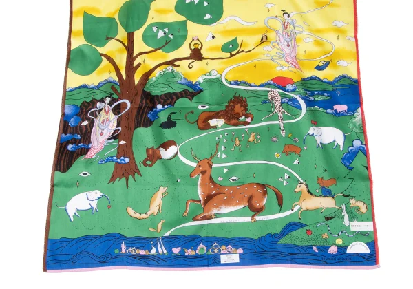 TSUMORI CHISATO Animal Print Cotton Scarf K-165200_005