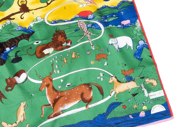 TSUMORI CHISATO Animal Print Cotton Scarf K-165200_006