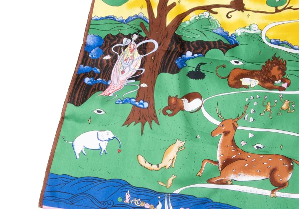 TSUMORI CHISATO Animal Print Cotton Scarf K-165200_007