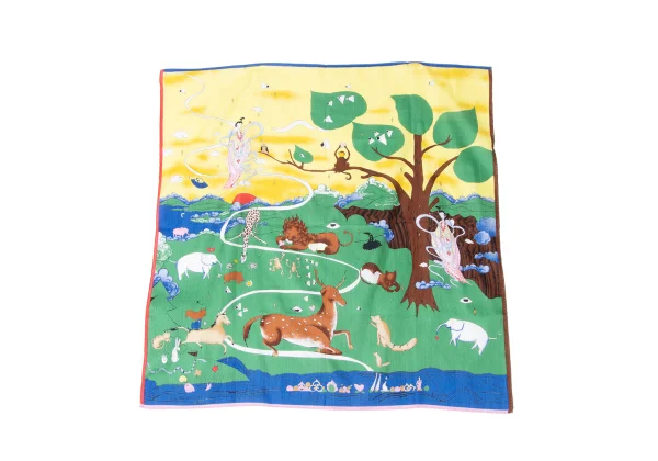 TSUMORI CHISATO Animal Print Cotton Scarf K-165200_009