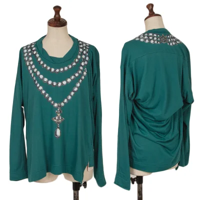 Vivienne Westwood Red Label Orb Chain Necklace Print Top