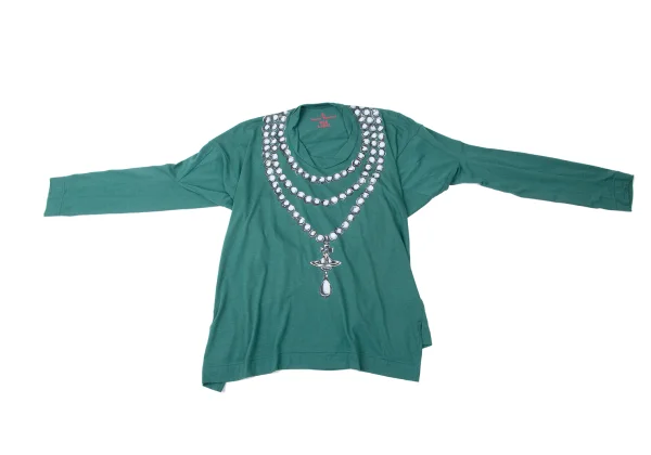 Vivienne Westwood Red Label Orb Chain Necklace Print Top K-165216_002