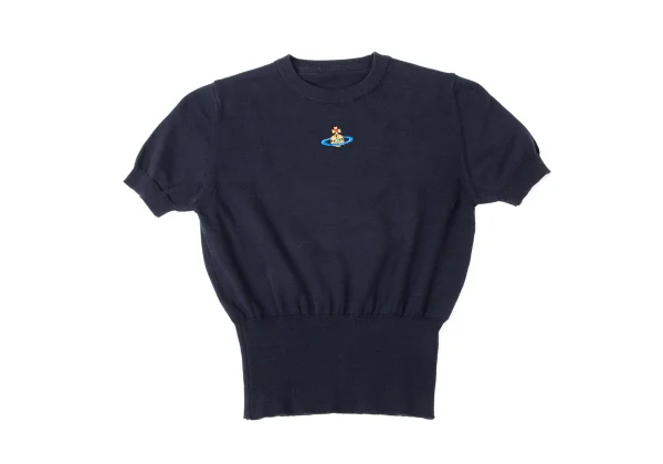 ヴィヴィアンウエストウッドVivienne Westwood オーブ刺繍半袖ニット