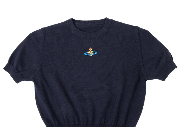 Unbranded Orb Embroidery Short Sleeve Knit K-165219_003