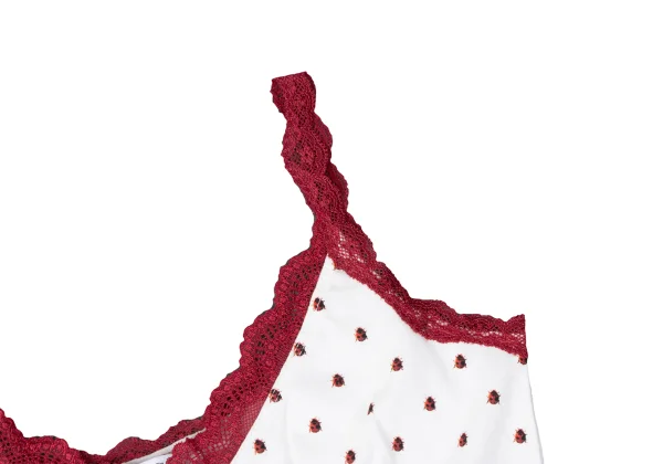 HYSTERIC GLAMOUR Ladybug Print Lace Trim Camisole K-165221_005