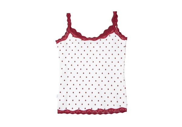 HYSTERIC GLAMOUR Ladybug Print Lace Trim Camisole K-165221_009