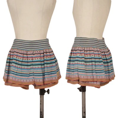 HYSTERIC GLAMOUR Multi Stripe Layered Knit Shorts