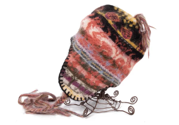 Vivienne Westwood  Wool Blended Fringe Ear Flap Beanie K-165224_003