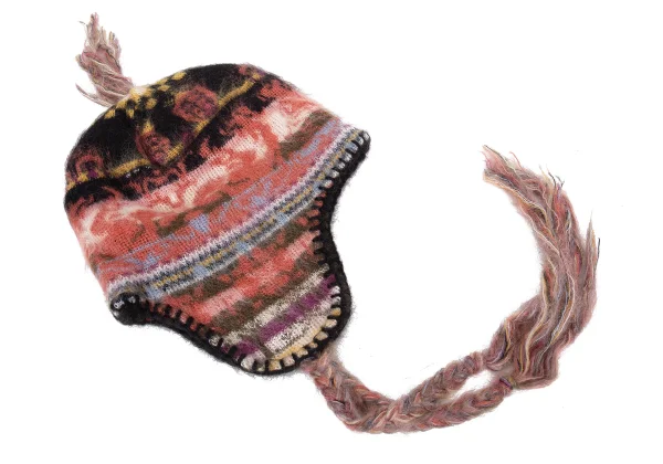 Vivienne Westwood  Wool Blended Fringe Ear Flap Beanie K-165224_009