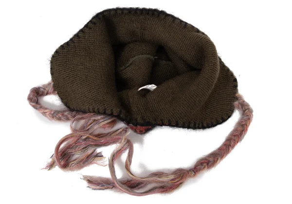 Vivienne Westwood  Wool Blended Fringe Ear Flap Beanie K-165224_010