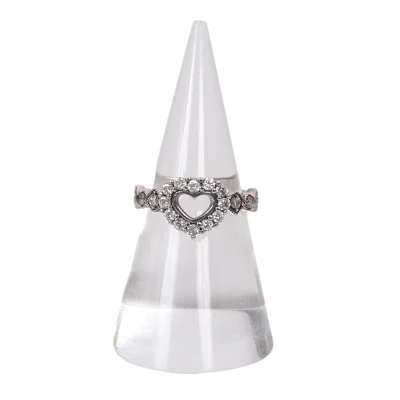 ANNA SUI 925 Silver Rhinestone Ring