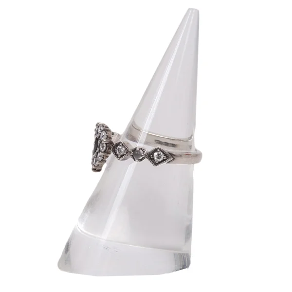 ANNA SUI 925 Silver Rhinestone Ring K-165232_002