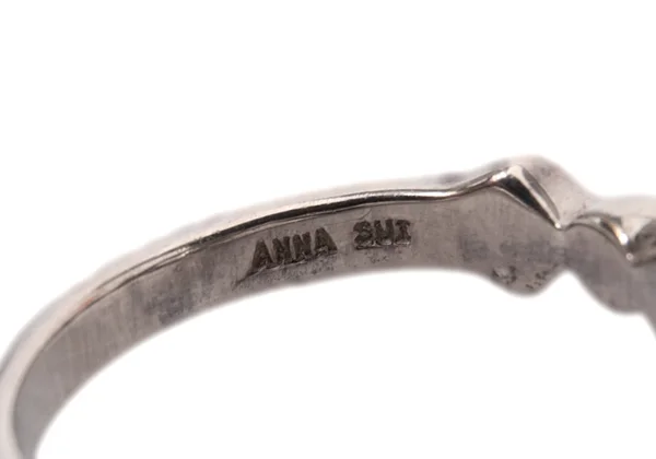 ANNA SUI 925 Silver Rhinestone Ring K-165232_007