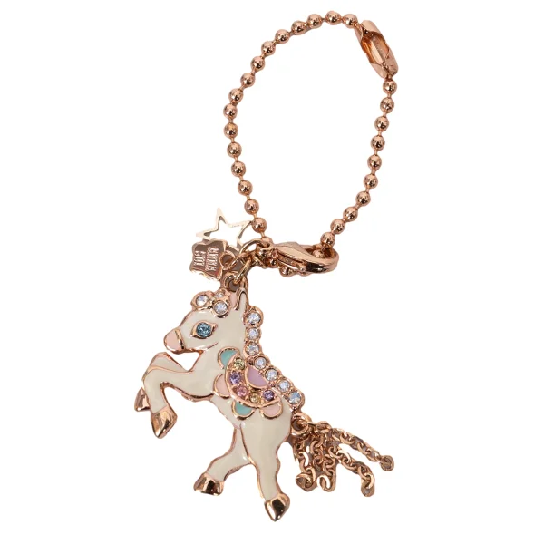 ANNA SUI Pony Key Chain Pink Gold  K-165233_001