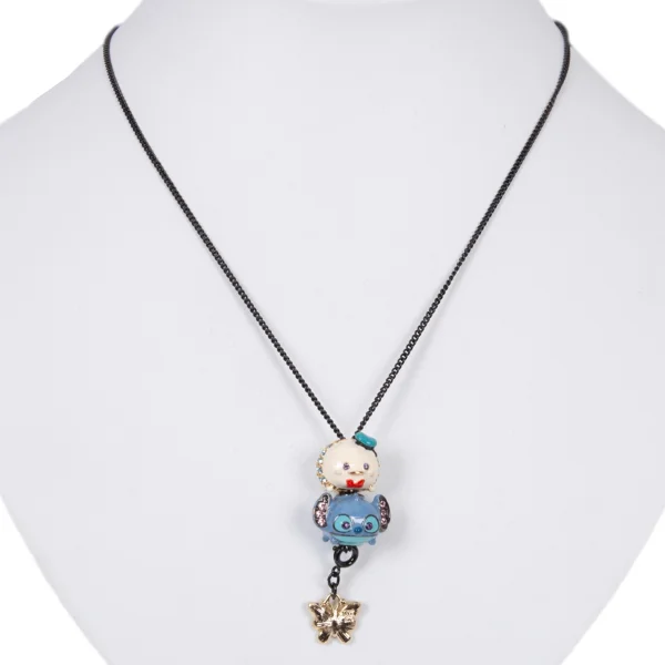 ANNA SUI×DISNEY TSUMTSUM Donald Stitch Necklace Black  K-165234_001