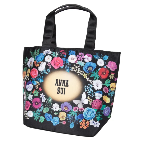 アナスイANNA SUI フラワープリントミニトートバッグ 黒他