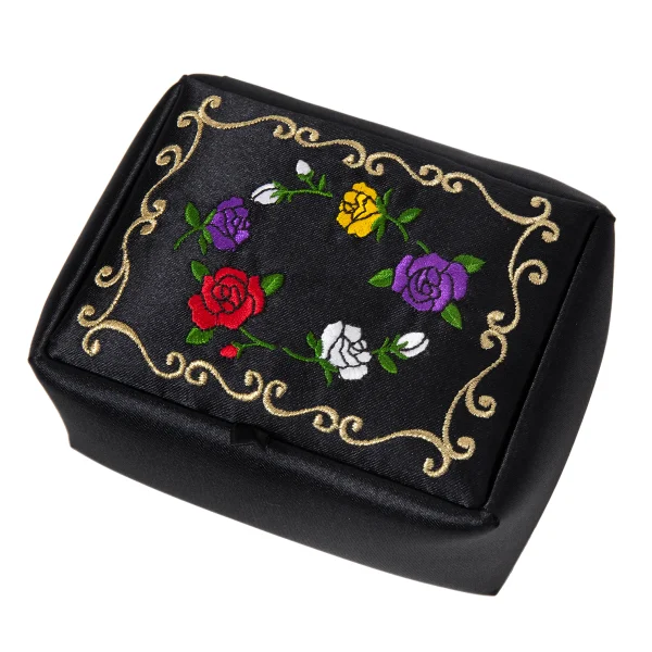 アナスイANNA SUI ローズ刺繍小物ケース 黒他