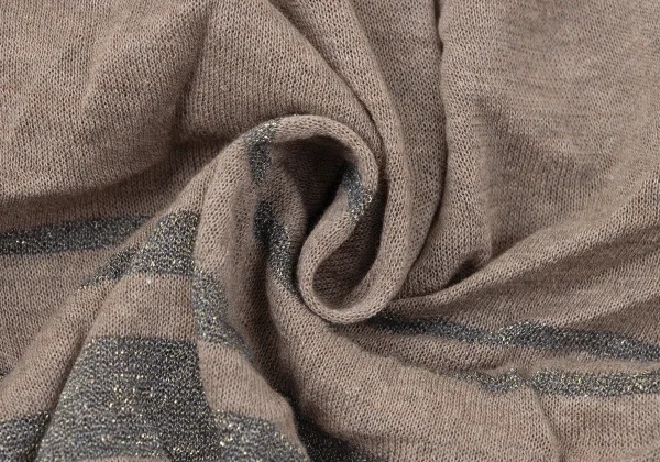 kolor Glitter Stripe Buttonless Wrinkled Knit Cardigan K-165246_012