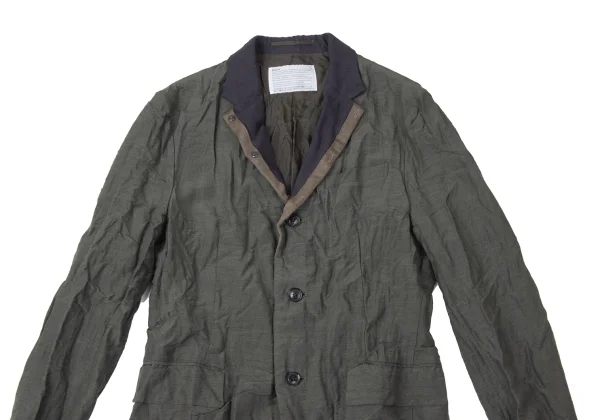 kolor Knit Layered Docking Wrinkled Jacket K-165247_002