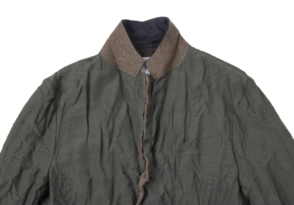 kolor Knit Layered Docking Wrinkled Jacket K-165247_006