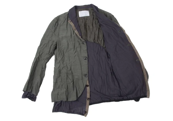 kolor Knit Layered Docking Wrinkled Jacket K-165247_013