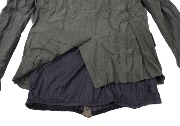 kolor Knit Layered Docking Wrinkled Jacket K-165247_016