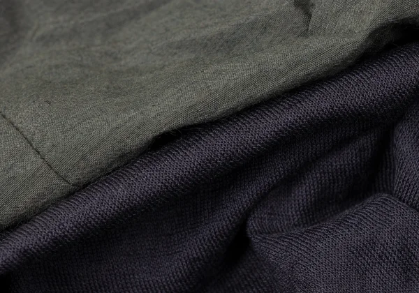 kolor Knit Layered Docking Wrinkled Jacket K-165247_017