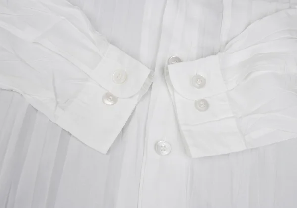 ISSEY MIYAKE MEN Poly Wrinkled Mao Collar Shirt K-165252_007