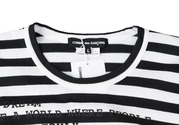 COMME des GARCONS Message Print Striped Top K-165254_003