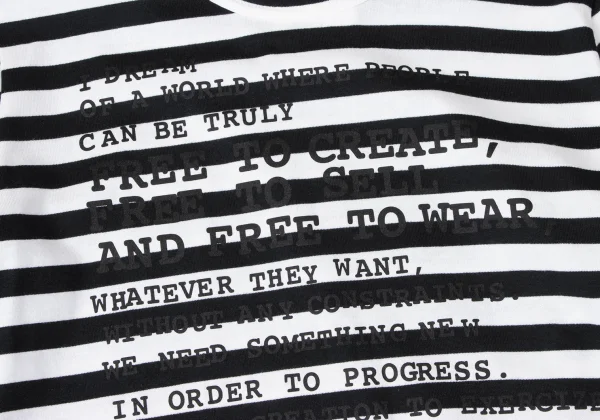 COMME des GARCONS Message Print Striped Top K-165254_004