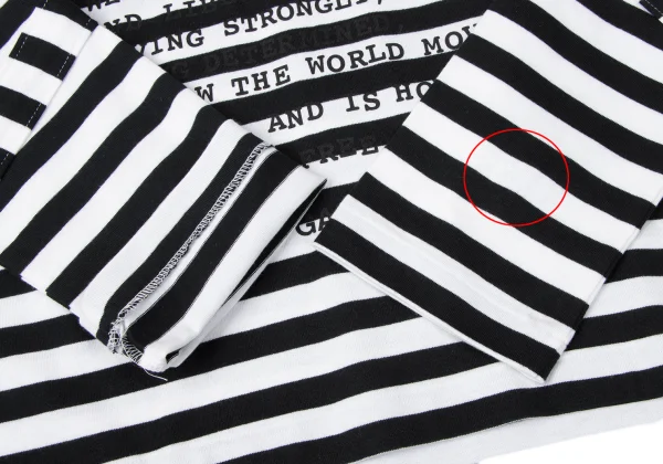 COMME des GARCONS Message Print Striped Top K-165254_006