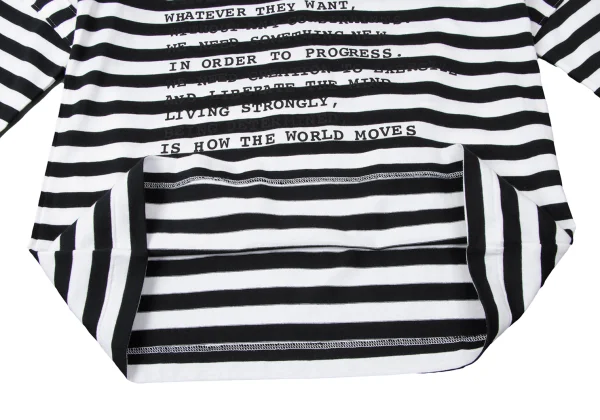 COMME des GARCONS Message Print Striped Top K-165254_010