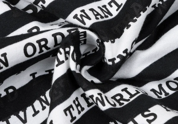 COMME des GARCONS Message Print Striped Top K-165254_013