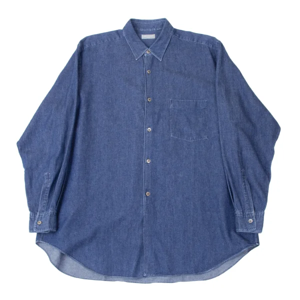 COMME des GARCONS HOMME Cotton Dungaree Shirt  Indigo M-L K-165256_001