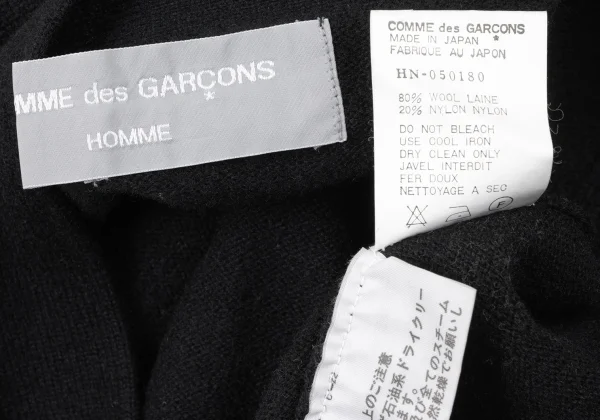 COMME des GARCONS HOMME Wool Nylon Knit Cardigan K-165259_012