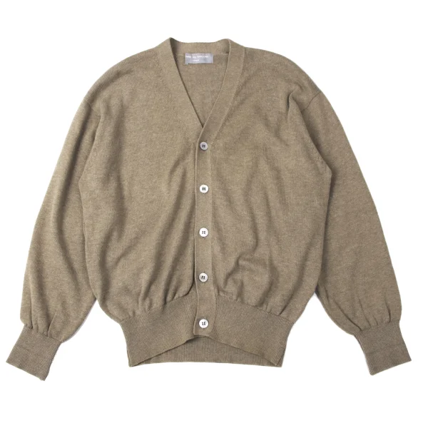 COMME des GARCONS HOMME Cotton Knit Cardigan Beige M-L K-165262_001