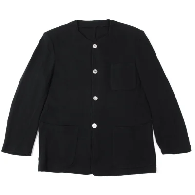 COMME des GARCONS HOMME Cotton Fleece Collarless Jacket