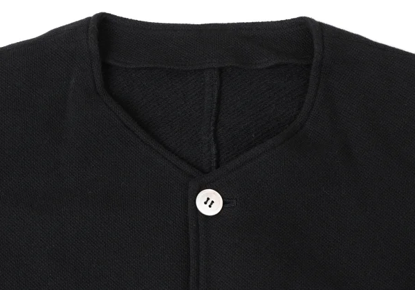 COMME des GARCONS HOMME Cotton Fleece Collarless Jacket K-165263_003