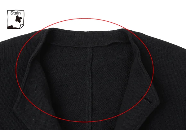 COMME des GARCONS HOMME Cotton Fleece Collarless Jacket K-165263_004