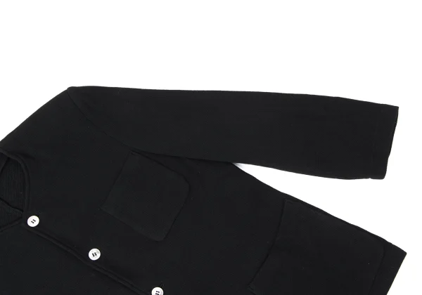 COMME des GARCONS HOMME Cotton Fleece Collarless Jacket K-165263_007