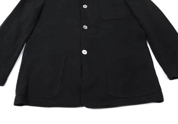 COMME des GARCONS HOMME Cotton Fleece Collarless Jacket K-165263_009