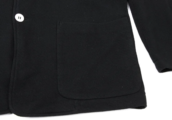 COMME des GARCONS HOMME Cotton Fleece Collarless Jacket K-165263_010