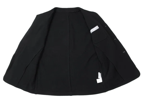 COMME des GARCONS HOMME Cotton Fleece Collarless Jacket K-165263_011