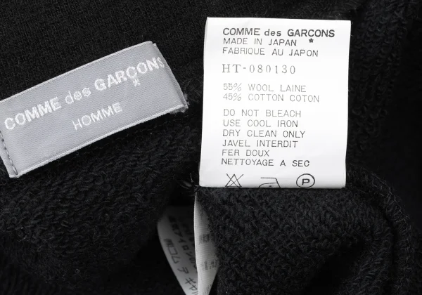 COMME des GARCONS HOMME Wool Cotton Zip-up Blouson K-165264_013