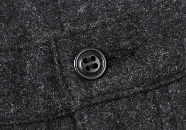 COMME des GARCONS HOMME PLUS Wool Nylon Light Melton Pants K-165270_003