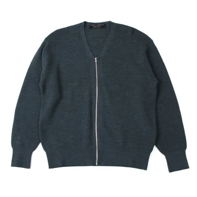 COMME des GARCONS HOMME PLUS Wool Zip Knit Cardigan